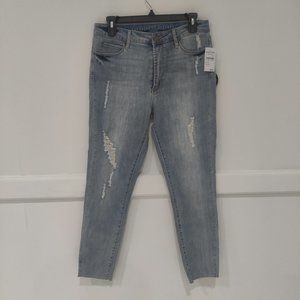 Brand New Articles Of Society Women's Jeans Size 29 Light Wash Hemless B174